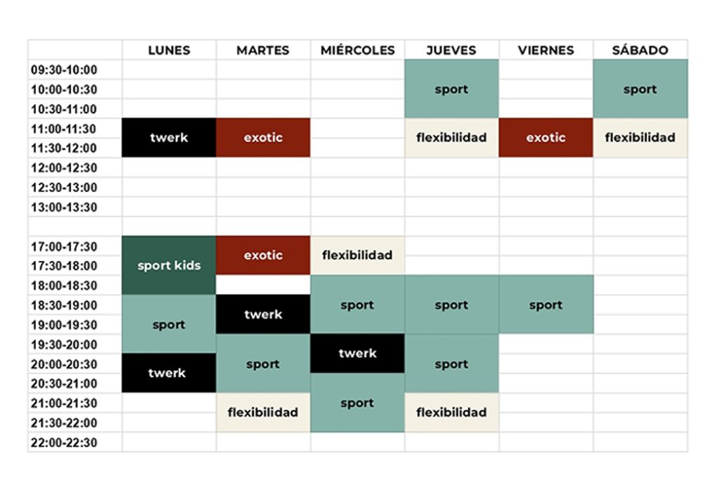 Horario Actualizado
